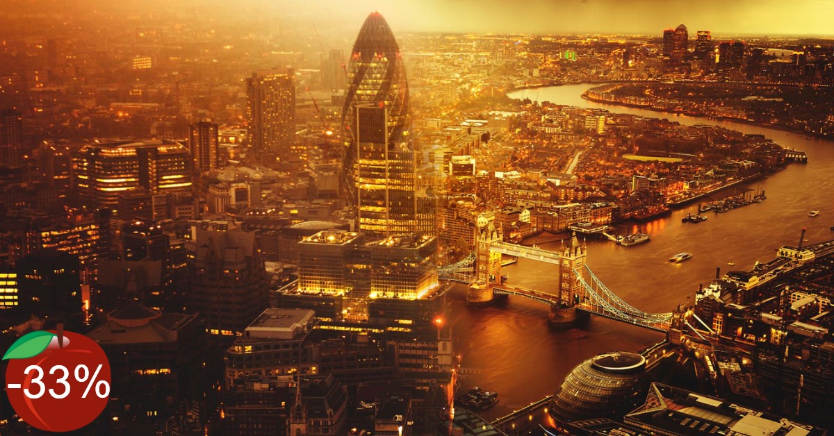 4 nap Londonban repülőjeggyel, illetékkel, most1̶7̶9̶.̶9̶0̶0̶ ̶F̶t̶ helyett 119 900 Ft