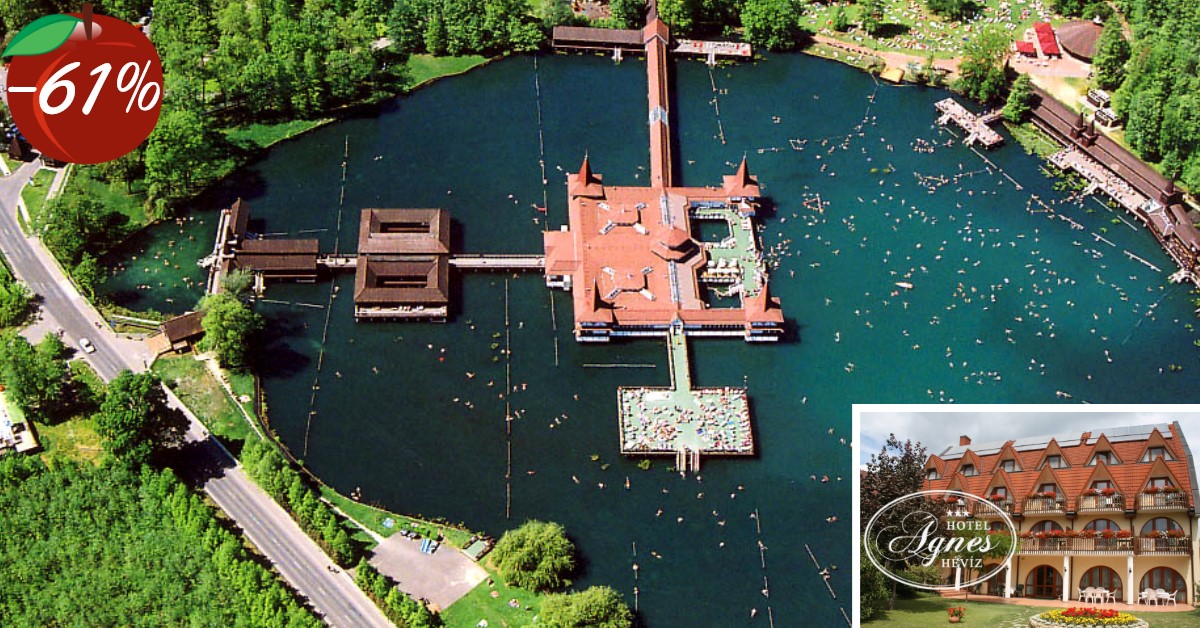 Hévízi gyógyfürdőzés extákkal, hétvégi felár nélkül! ̶7̶3̶ ̶8̶0̶0̶ ̶F̶t̶ helyett 28.850 Ft!