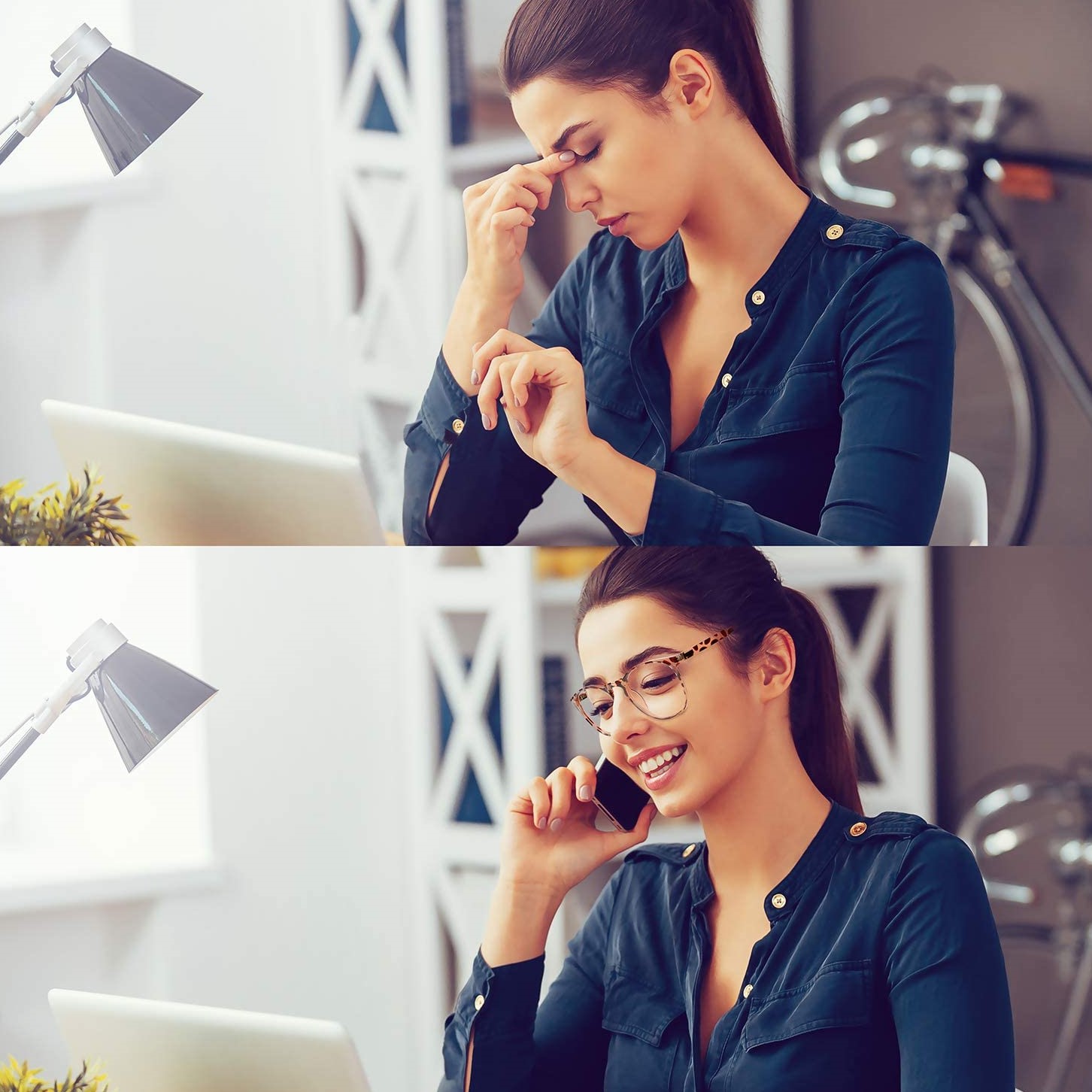 Monitorszűrő (kék fény szűrő) dioptriás szemüveg készítés a Nádor Optikában előleg