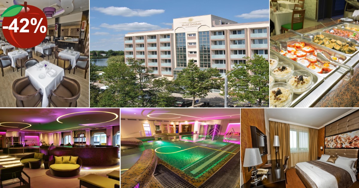 Ábrándos wellness Hajdúszoboszlón a Hotel Délibáb ★★★★-ban, most  ̶1̶0̶0̶.̶0̶0̶0̶ ̶F̶t̶ helyett ​58 000 Ft